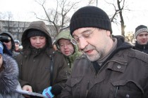 Музыкант Юрий Шевчук посетил протестный митинг КПРФ в Нижнем Новгороде