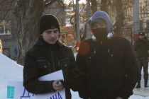 Участники митинга начали собраться на него за 30 минут до начала