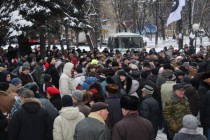 Участники митинга