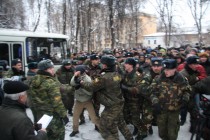 Задержание участников митинга