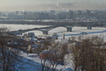 Вид на Канавинский мост через Оку