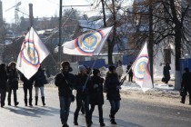 Участники митинга