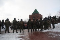 БСН появился на площади Минина и Пожарского после предупреждения о том, что митинг не санкционирован