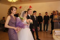 Первая пара, которая заключила брак в данном отделении ЗАГС