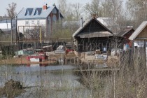 Паводок привел к подтоплению некоторых домов в Балахне