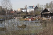Паводок привел к подтоплению некоторых домов в Балахне