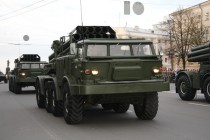 На марше установки залпового огня