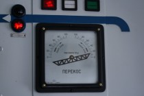 Измерительные приборы центрального пункта управления Городецкого шлюза