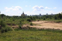 Место строительства стадиона в районе стрелки