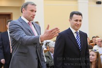 Заместитель губернатора Нижегородской области Дмитрий Сватковский и премьер-министр Македонии Никола Груевски (слева направо)