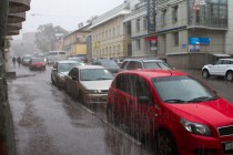 Наиболее сильный дождь прошел в период с 11 до 13 часов