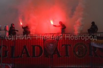 Беспорядки, устроенные болельщиками Спартака во время матча с Волгой