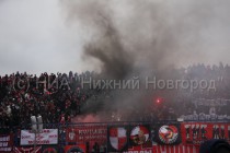 Вместе с фейерами болельщики Спартака поджигали кресла на стадионе