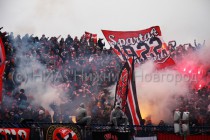 Беспорядки, устроенные болельщиками Спартака во время матча с Волгой