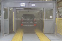 Проверка автомобиля Škoda Yeti на герметичность на Горьковском автомобильном заводе в Нижнем Новгороде