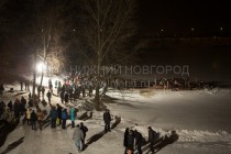 Крещенские купания на Гребном канале в Нижнем Новгороде