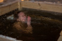 Крещенские купания на Гребном канале в Нижнем Новгороде