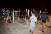 Крещенские купания на Гребном канале в Нижнем Новгороде