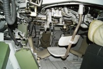 В кабине бронетранспортера