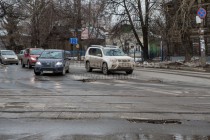 Перекресток ул. Ильинской и ул. Горького