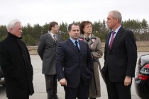 Михаил Бабич осматривает будущую площадку ульяновской особой экономической зоны портового типа