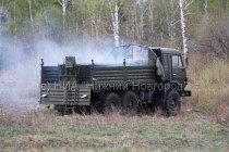 Салютные установки 2А85 на базе автомобиля КамАЗ