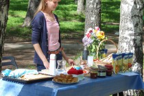 Угощения в кафе Тартинка в парке им. Пушкина