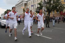 Эстафета огня Универсиады в Нижнем Новгороде