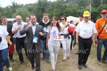 Михаил Бабич с главами регионов осматривает территорию лагеря