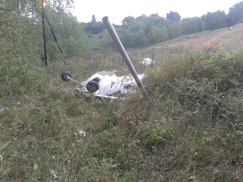 Два человека погибли в результате крушения легкомоторного самолета в с. Хабарское Нижегородской области