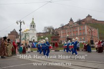Торжественная церемония открытия празднования Дня народного единства у памятника Минину и Пожарскому в Нижнем Новгороде