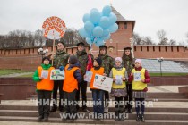 Флэш-моб представителей отряда юных инспекторов движения гимназии № 118