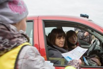 Флэш-моб представителей отряда юных инспекторов движения гимназии № 118