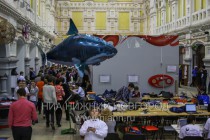 Радиоуправляемый воздушный шар в виде акулы