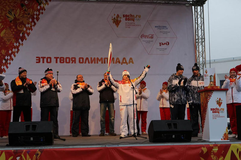 Эстафета Огня XXII Олимпийских зимних игр в Сочи стартовала в Нижегородской области