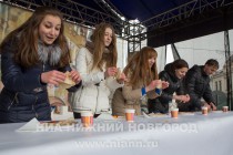 Блиновский разгуляй на ул. Рождественской в Нижнем Новгороде