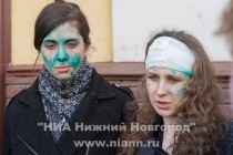 Брифинг с участием Надежды Толоконниковой и Марии Алехиной в Нижнем Новгороде