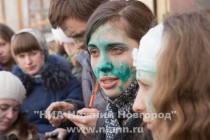 Брифинг с участием Надежды Толоконниковой и Марии Алехиной в Нижнем Новгороде