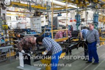 Главный конвейер на Горьковском автозаводе