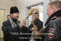 В ходе открытия спецприемника, был совершен чин освящения