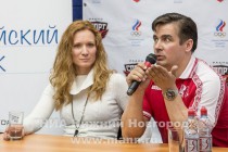 Трехкратная олимпийская чемпионка по синхронному плаванию Мария Кисилева и многократный призер Олимпийских игр по санному спорту Альберт Демченко