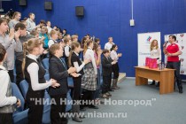 Спортсмены Мария Киселева и Альберт Демченко провели Олимпийский урок для школьников в Нижнем Новгороде