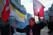 Участник митинга