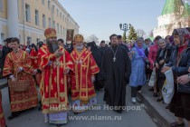 Традиционный Пасхальный крестный ход в Нижнем Новгороде