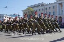 Военный парад на площади Минина и Пожарского в Нижнем Новгороде