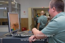 Пресс-тур на объекты приграничной таможенной инфраструктуры в международном аэропорту Стригино (Нижний Новгород)
