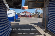 Территория открытых рядов Канавинского рынка оцеплена сотрудниками полиции