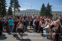 Очередной митинг работников открытых павильонов Канавинского рынка прошел в Нижегородском кремле