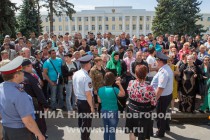 Очередной митинг работников открытых павильонов Канавинского рынка прошел в Нижегородском кремле