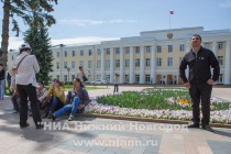 Очередной митинг работников открытых павильонов Канавинского рынка прошел в Нижегородском кремле